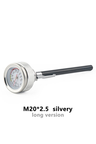 Choice غطاء خزان وقود دراجة نارية فضي M20x2.5-CK، مقياس حرارة زيت M20x2.5، 35...