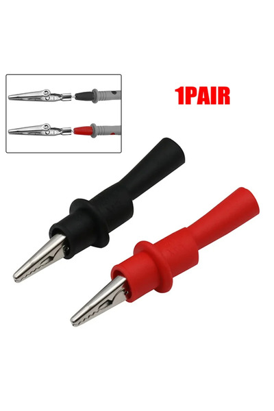 Choice زوج واحد من مشابك التمساح (قطعتان) - مجموعة مشابك اختبار - أطراف أسلاك...