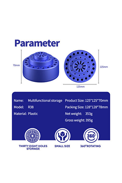 Choice R38 MECHANIC R38 Rotatable Multi-functional Tool Storage Box for Mobil...