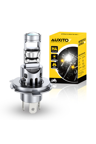 Choice H4 6500K White AUXITO 1Pc H4 LED Headlight Bulb With A Cooling Fan CSP...