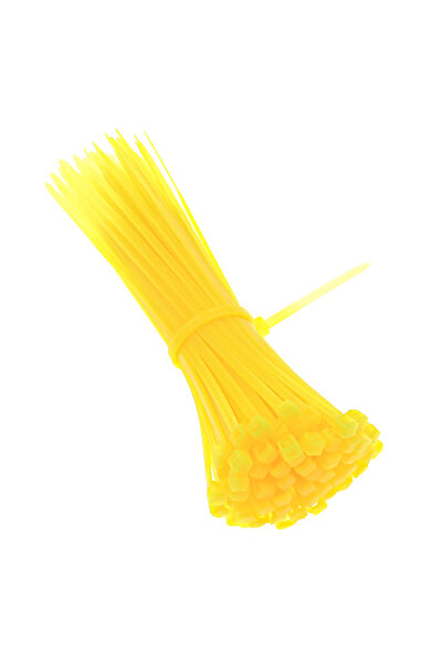 Choice5 أصفر 100 قطعة 100 قطعة/ حقيبة أربطة كابلات سلكية ملونة 2.5 مم × 100 م...