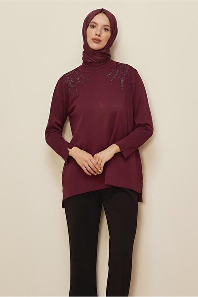 Alvina Beaded Embroidered Knitwear Tunic 45906