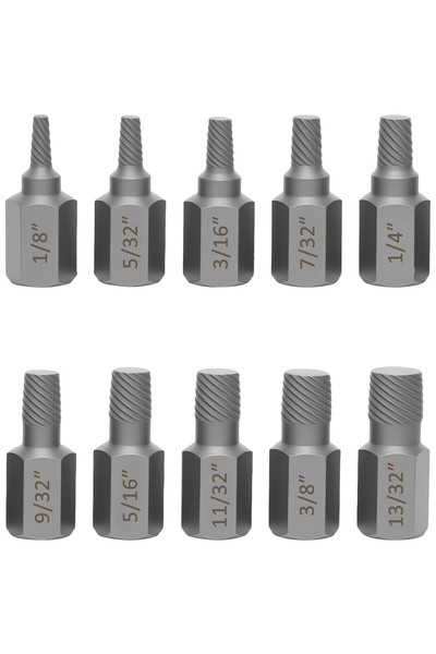 Choice1 طقم استخراج براغي فضي مكون من 10 قطع (10/20 قطعة) مصنوع من سبائك الفو...