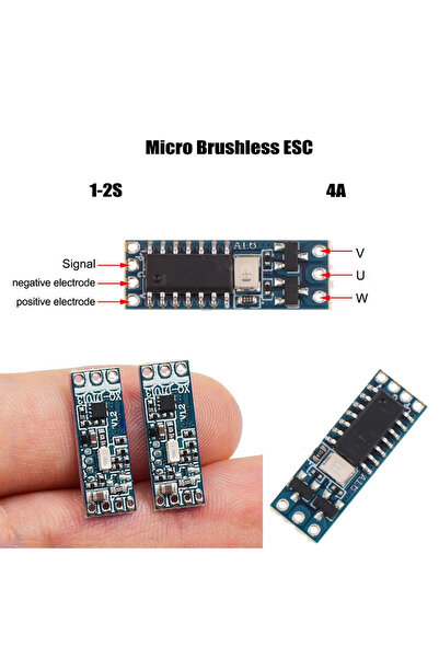Choice لوحة تحكم محرك صغير بدون فرشات أزرق اللون، 1S-2S، تيار مستمر 3.7 فولت ...