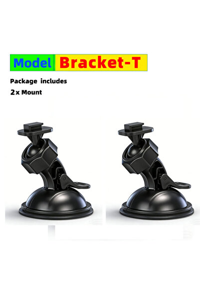 Choice 2 pcs Universal 360° Rotating Suction Cup Mount for Action Camera, Car...