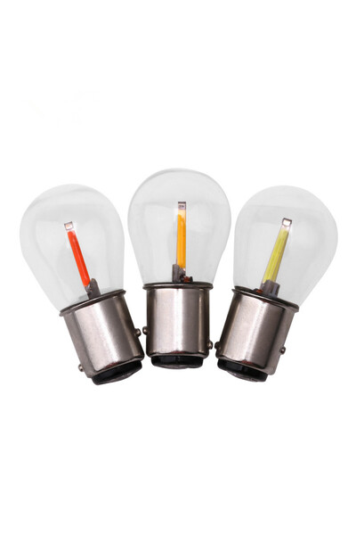 Choice3 6000K 1156 BA15S YELLOW 2PCS Modified car lights - LED filament brake...