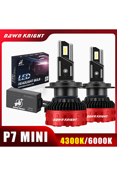 Choice10 مصابيح أمامية LED من نوع H7 4300K ​​أبيض أصفر DAWN KNIGHT P7 Mini H7...