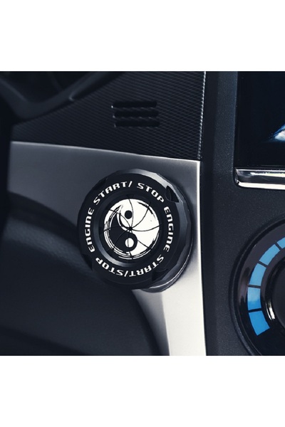 Choice غطاء زر تشغيل محرك السيارة من B Fund، ديكور داخلي للسيارة، غطاء واقٍ ل...