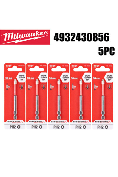 Choice1 4932430856-5PC Milwaukee 4932430856 SHKWAVE PH2 Cross Impact Bit (90m...