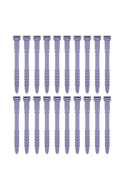 Choice 20pcs Purple Silicone Phone Data Cable Winder For Mouse Headphone Char...