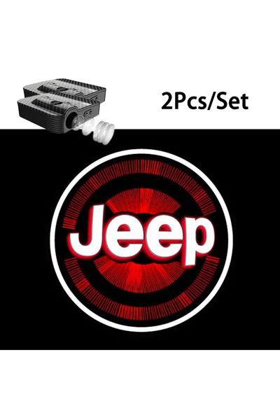 Choice مصباحان LED أبيضان للترحيب بأبواب سيارات جيب عالية الدقة، مناسبان لسيا...