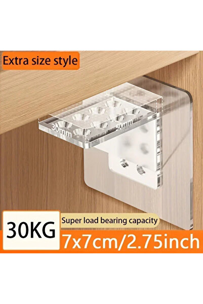 Choice1 16pcs Acrylic 2/4/16pcs Shelf Support Wall Mounted Home Accessories F...