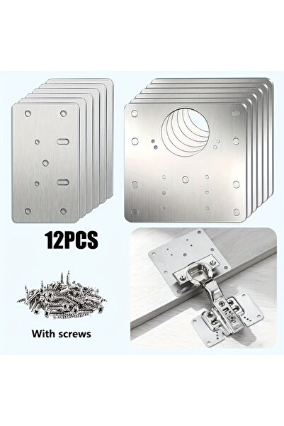 Choice طقم إصلاح مفصلات مكون من 12 قطعة (4/10/12 قطعة) مع براغي، دعامة تثبيت ...