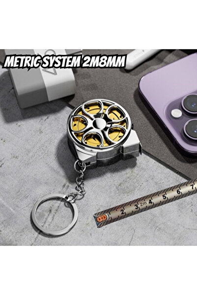 Choice1 شريط قياس صغير محمول قابل للسحب بطول 2 متر و8 ملم، مصنوع من الفولاذ ا...