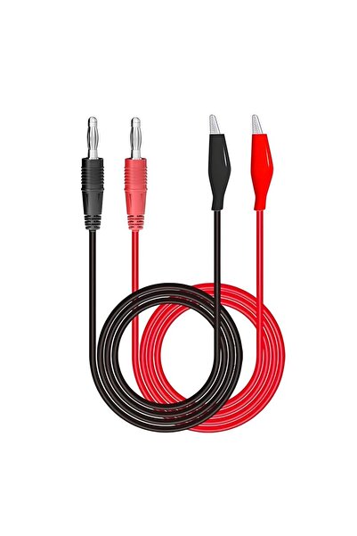 Choice1 1pair 4pcs 1M Alligator Cilp to Banana Plug Test Cable Lead Connector...