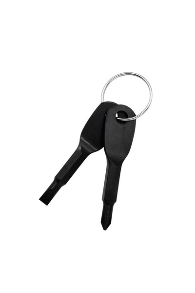 Choice1 black 2pcs Mini Screwdriver with Keychain Portable Pket Hand Tool EDC...