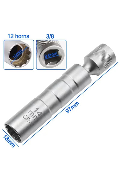 Choice1 14mm Spark Plug Sket Wrench Adapter 14mm16mm Set Universal with Magne...