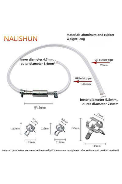 Choice طقم واحد من أدوات مضخة تغيير زيت فرامل الدراجات النارية مع صمام أحادي ...