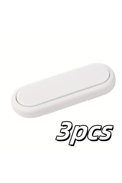 Choice قفل أمان للأطفال مكون من 3 قطع، أبيض، قفل مغناطيسي غير مرئي للخزائن، ل...