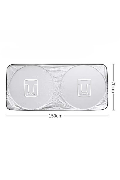 Choice قطعة واحدة من واقي الشمس للزجاج الأمامي للسيارة، واقي من الأشعة فوق ال...