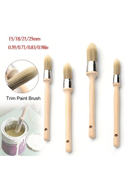 Choice 15mm Light Yellow Trim Paint Brush 15/18/21/25mm Edge Painting Tool Tr...
