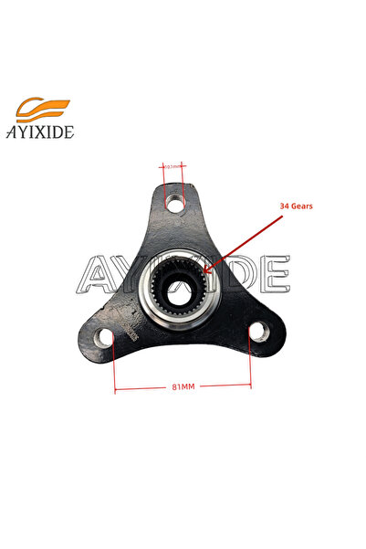 choice2 81mm 34Gears Rear Axle Differential Flange 81mm 85mm 34 Gears 37 Teet...