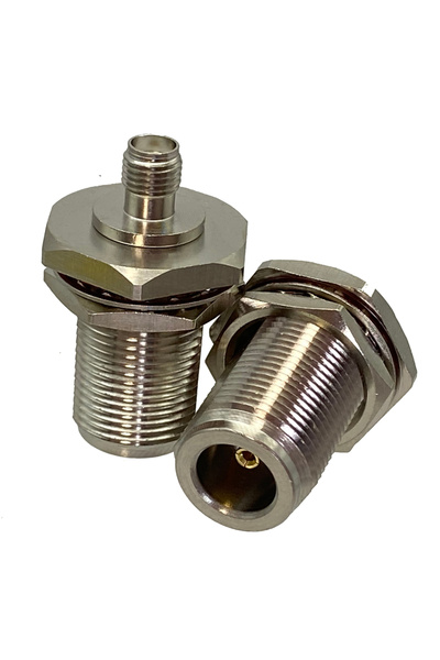 Choice 1Pcs SMA Female Jack to N Female Jack Bulkhead Nut RF Adapter Connecto...