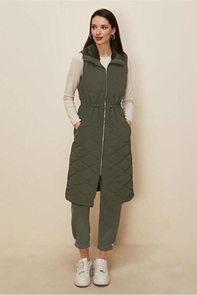 Alvina Waist-Tieded Quilted Vest 45273