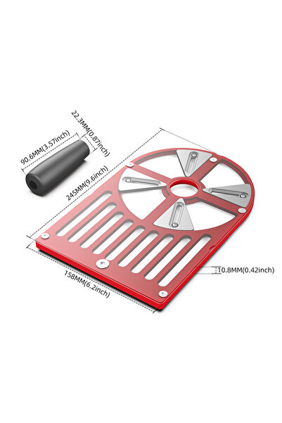 Choice 65-132mm Router Bottom Plate Trimming Machine Base Plate Aluminum Allo...