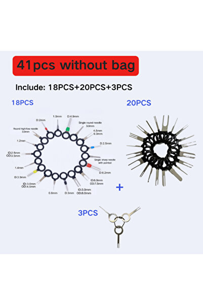 Choice 41 قطعة مع حقيبة، أداة إصلاح وإزالة أطراف أسلاك السيارات العالمية، أدا...