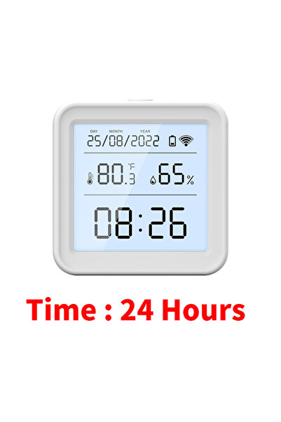 Choice مستشعر درجة الحرارة والرطوبة بتقنية واي فاي من تويا، إصدار 24 ساعة، بإ...