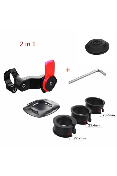 Choice حامل هاتف عالمي أحمر اللون مزود بماصة للصدمات، مناسب للدراجات النارية ...