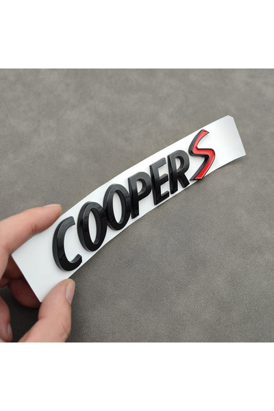Choice Glossy Black 3D ABS Logo Cooper S Emblem Letters Nameplate Car Rear Tr...