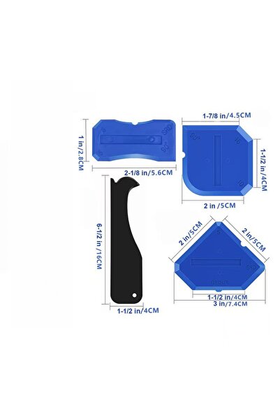 Choice 4 in 1 Set 5-in-1 Metal Head Glue Tool Kit Silicone Spatula Caulk Remo...