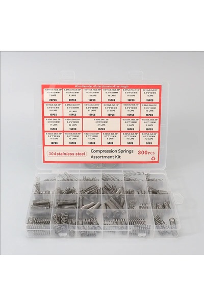 Choice 300 PCS Compression Spring Kit 300PCS 24 Sizes Stainless Steel for Ele...