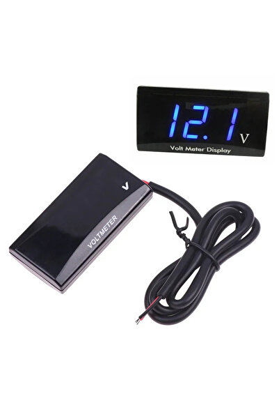 Choice blue Digital Voltmeter 12V LED Display Voltage Meter Tester with Rever...