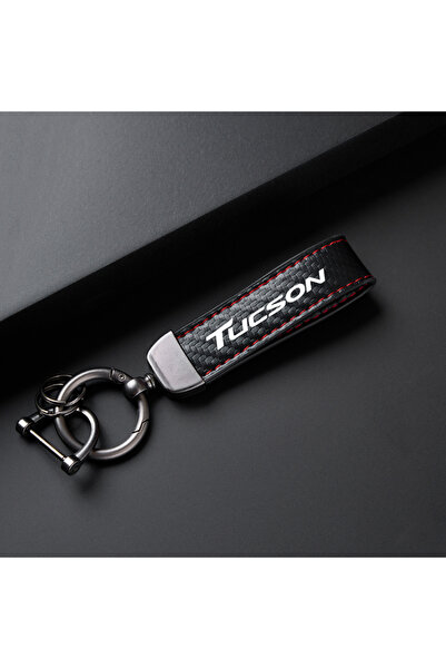 Choice1 Red High-Grade Leather Car Keychain Key Ring Pendant Strap For Hyunda...
