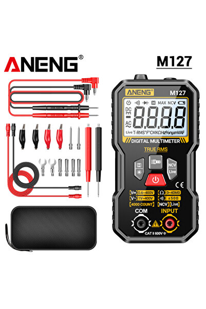 Choice M127 Black Pro Smart Multimeter Tester AC/DC Voltage Resistance NCV Se...