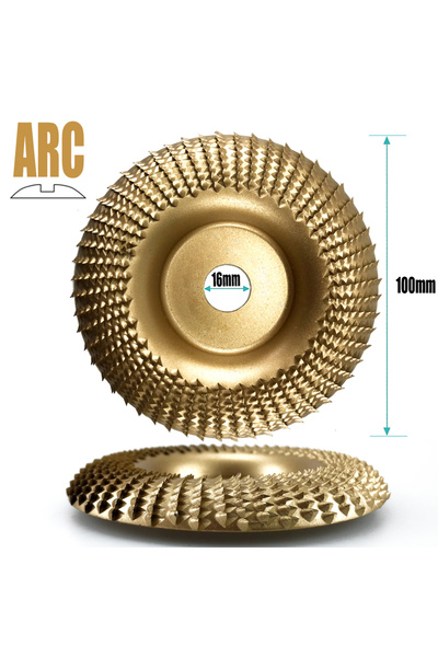 Choice6 كما هو موضح في الصورة، قرص تجليخ بزاوية قوسية 100 مم وفتحة 16/22 مم ل...