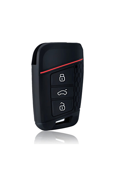 Choice black silicone key holder shell case for Skoda Octavia Kodiaq Karoq fo...