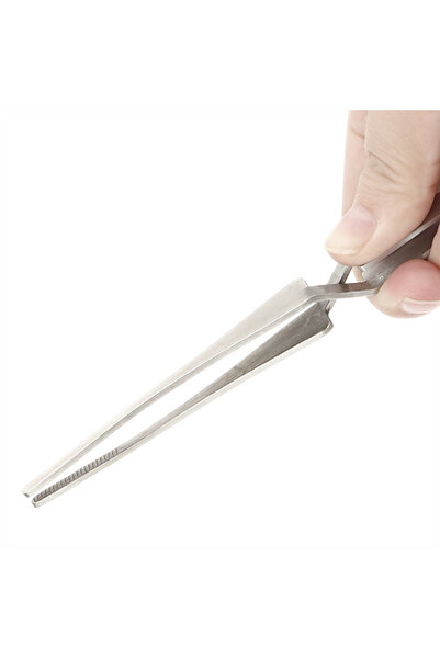 Choice ملقط فضي من الفولاذ المقاوم للصدأ، بتصميم قفل متقاطع مانع للانزلاق، يو...