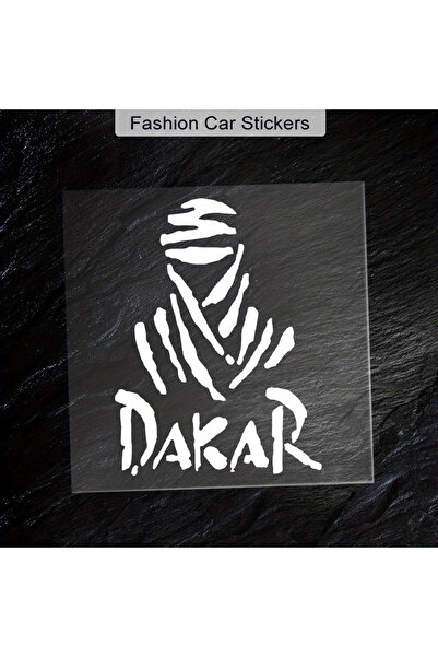 Choice ملصقات فينيل فضية وبيضاء من داكار للسيارات، للسيارات والدراجات النارية...