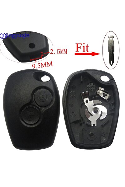 Choice غطاء مفتاح سيارة بديل غير مقطوع ذو زرين من جينغيوكين، مناسب لسيارات ري...