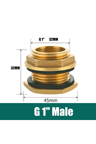 choice2 وصلة خزان مياه سميكة كاملة ذكر مقاس 1 بوصة، 1/2 بوصة - 2 بوصة، خزان م...
