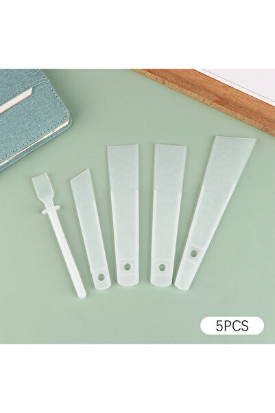 Choice White 5 PCS Leather Scraper Gumming Board DIY Handmade Leather Tools P...