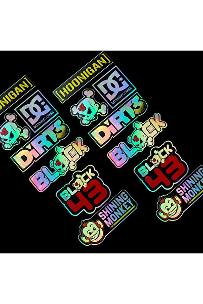 Choice ورقتان من ملصقات جانبية عاكسة للضوء للدراجات النارية والخوذات والسيارا...