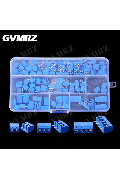 Choice 100 قطعة من موصلات طرفية لولبية للوحات الدوائر المطبوعة KF301 بمسافة 5...