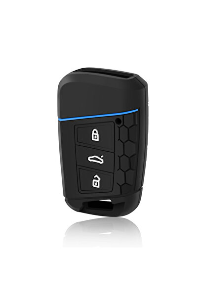 Choice Blue 3 Button Silicone Remote Car Key Case Cover For VW PASSAT B8 Skod...