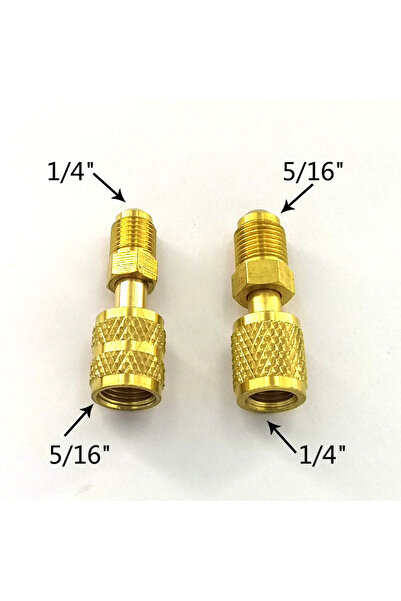 Choice 2x أنثى/ذكر 5/16 "SAE ذكر/أنثى 1/4" SAE لـ R410 R32 R22 صمام الأمان ال...