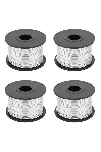 Choice سلك ربط حديد التسليح الفضي، 4 قطع، طول 110 متر، قطر 0.8 مم، لماكينة رب...